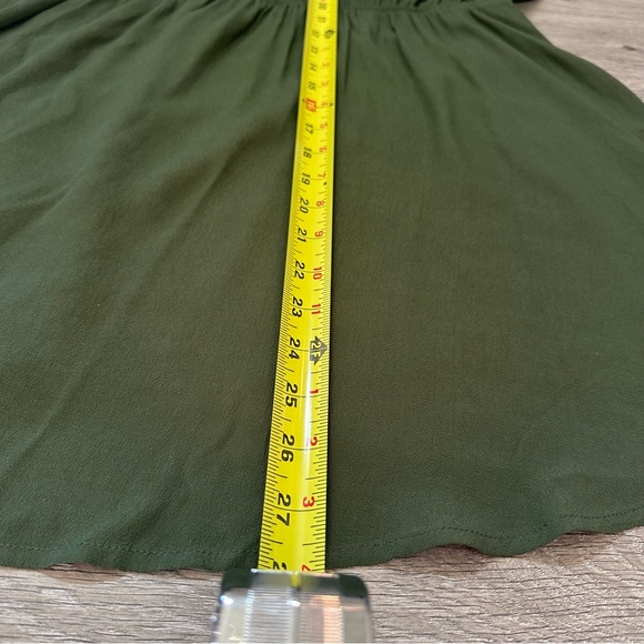 DARK OLIVE GREEN OPEN TIE BACK SLEEVELESS SUMMER DRESS  SIZE XL - Picture 10 of 11